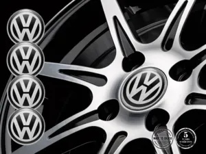 VW Emblema Bombado Diseño Logos de Rueda en Resina